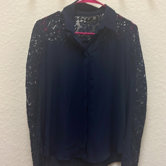 Zara blouse Navy blue size S in good condition - Picture 2 of 6